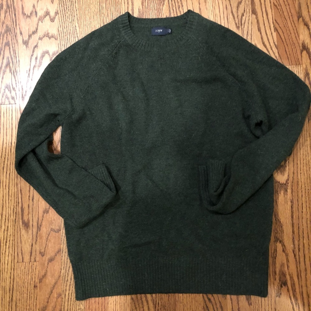 MENS JCREW Forest Green Sweater